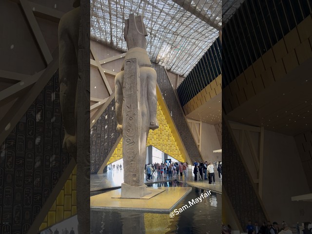 Secret design at the entrance of the grand Egyptian Museum is a nod to ancient Egyptian ingenuity￼￼