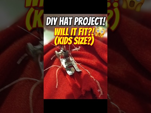 DIY HAT PROJECT WILL IT FIT KIDS SIZE