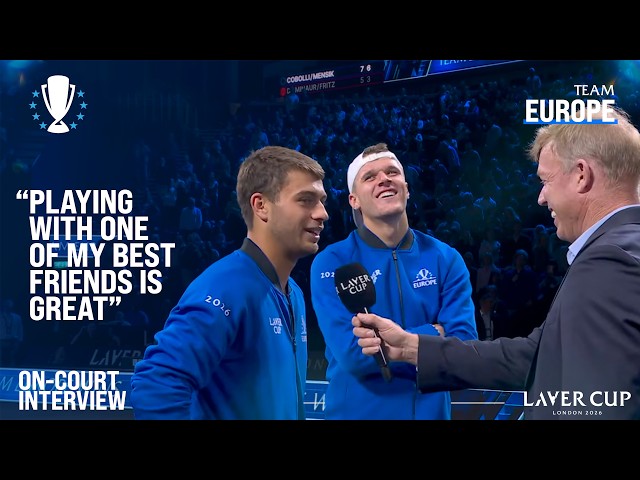 Cobolli/Mensik On-Court Interview | Laver Cup 2026 Match 9