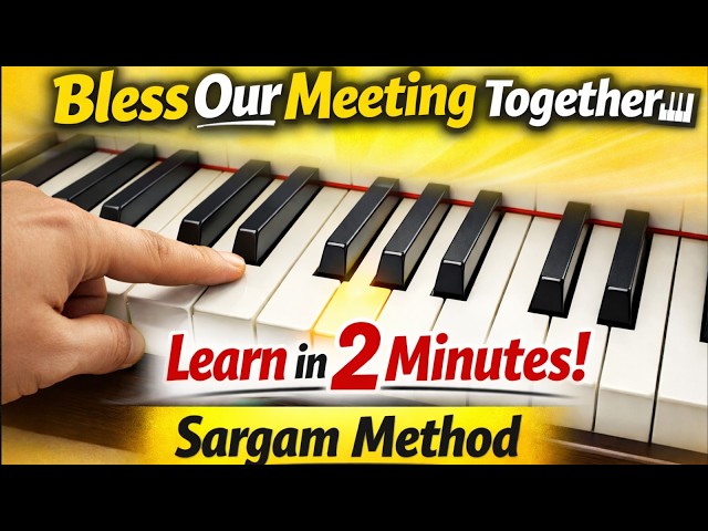 The Easiest Prayer Song to Learn on Piano | Sargam Method