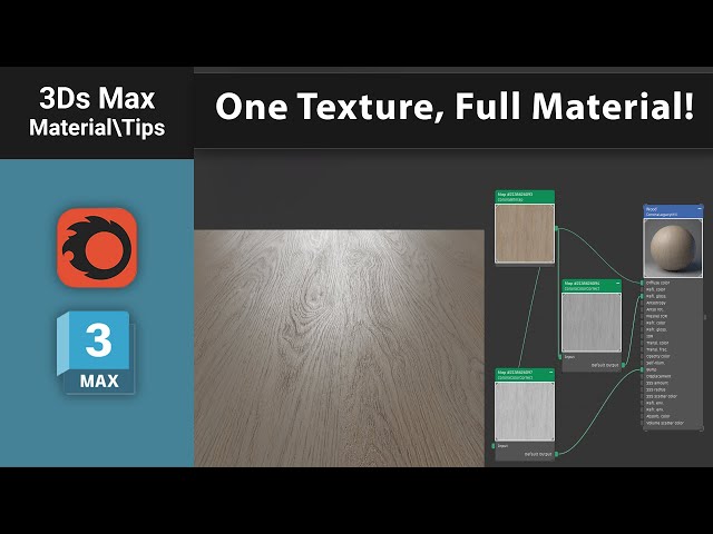 One Texture, Full Material | Corona Renderer 3ds Max Tutorial