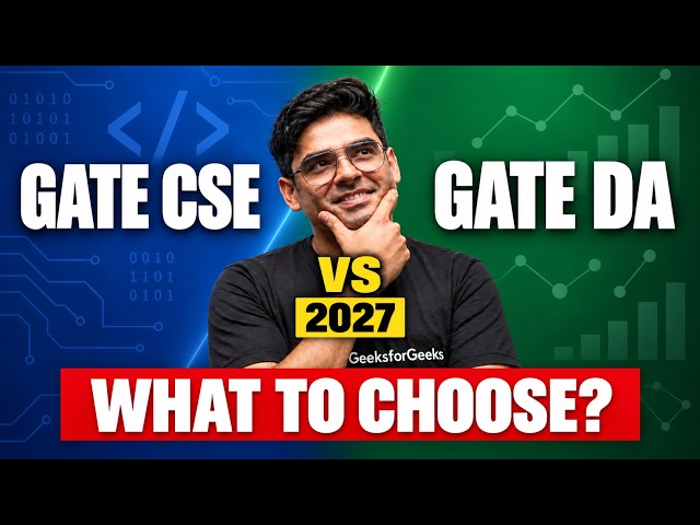 GATE 2027 CSE vs DA 🔥 Which One Should You Choose? Complete Comparison