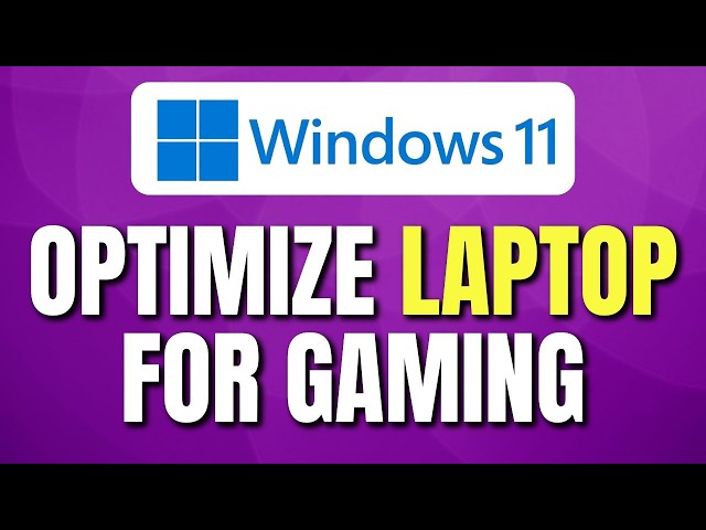 How To Optimize Laptop For Gaming in Windows 11 | Windows 11 Gaming Optimization | Easy Tutorial