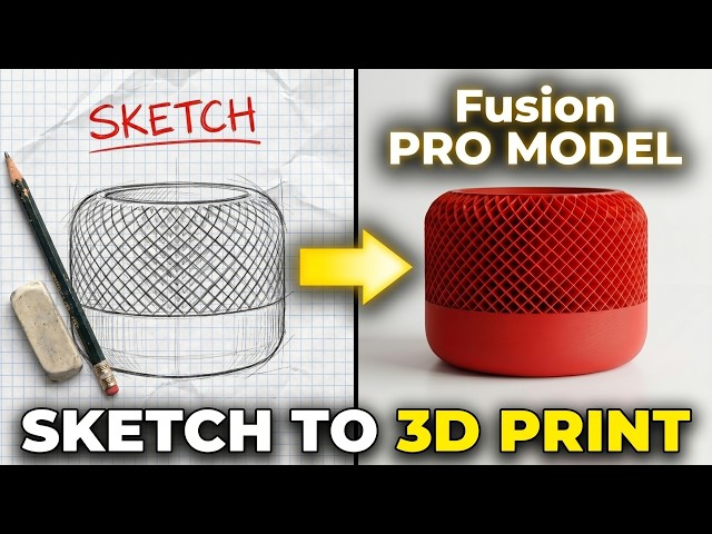 How to Design and 3D Print a HomePod-Inspired Planter in Fusion 360