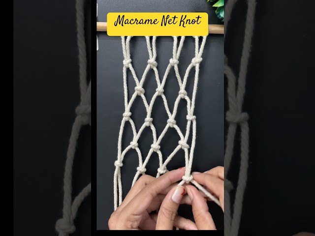 Macrame Net Knotting Tutorial #knotfulcreations #macrame