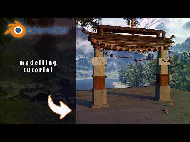 Create a Far Cry 4 Inspired Entrance Gate in Blender - Modelling Tutorial