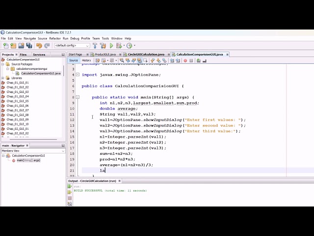Lecture:07|Java OOPs| GUI Comparision & Calculation Apps| Part 02 GUI Apps