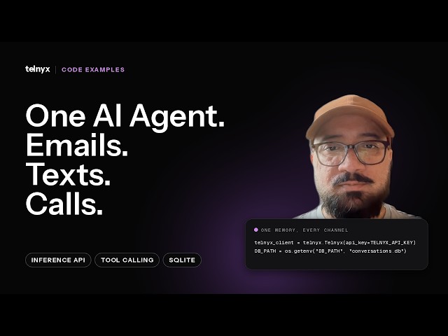 Build an Omnichannel AI Agent with Python & Telnyx - Email, SMS, and Voice from One API Key