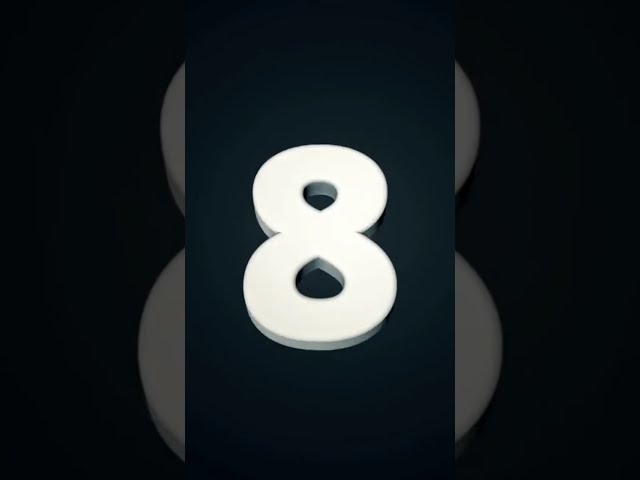 Countdown animation from 10 to 0