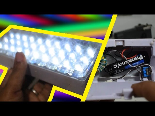 Como acender luminária com apenas um pilha! ladrão de joule!