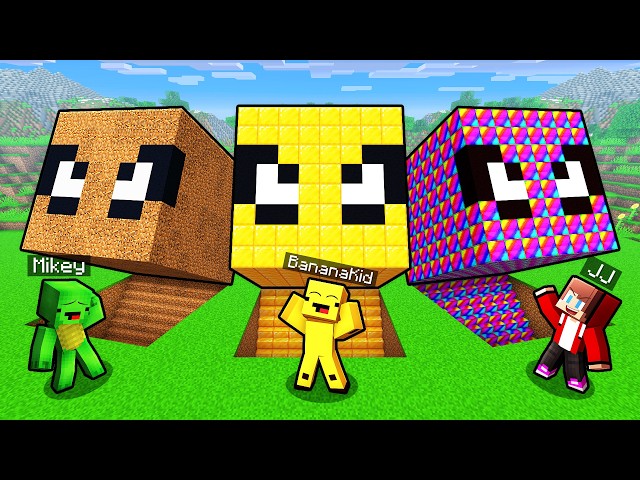 JJ vs Mikey: SPIDER-MAN HEAD BASE BATTLE in Minecraft!