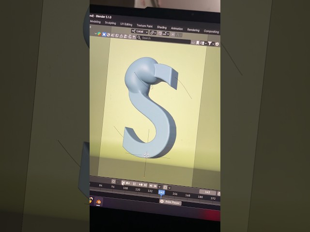 Blender Bubble text animation #blender #tutorial