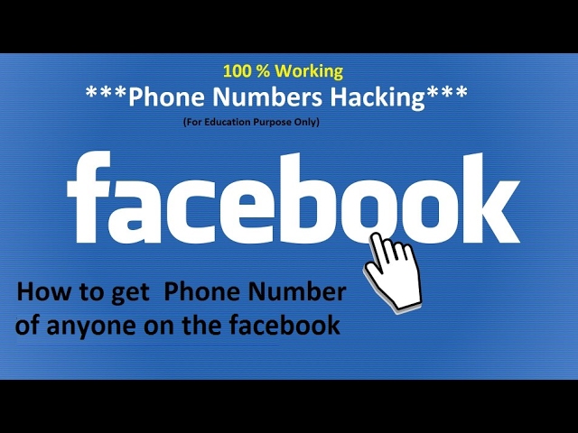 how to get hidden phone number from facebook, 100 % Working facebook video facebook hack