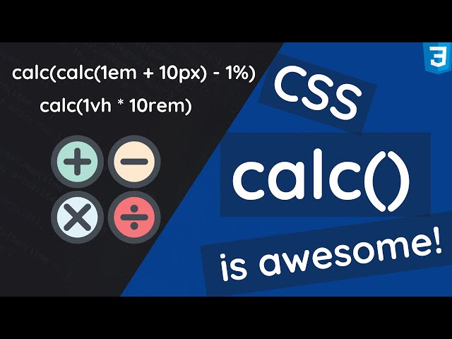 CSS Calc Method in 10 Minutes | CSS Tutorial For Beginners