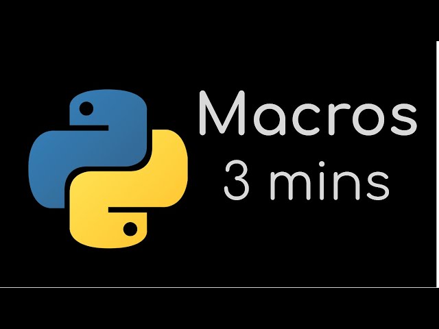 How to Make a Macro in Python with Keystrokes and Clicks [in 3 Minutes!] | Python Tutorial