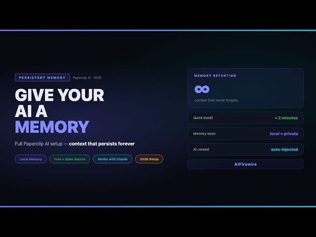 I Gave My AI a Long-Term Memory. Now It Never Forgets.