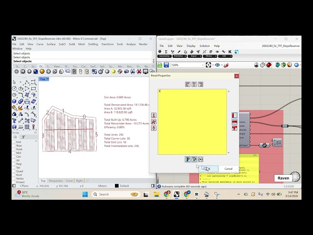 Grasshopper Terrace Feasibility Planner