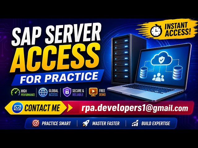 Get SAP Server Access for Practice at Low Cost | Affordable SAP S/4HANA Server Access for Training