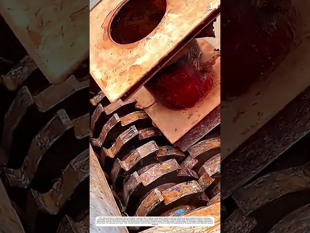 Material Processing: How a Heavy Shredder Breaks Down a Hard Object 