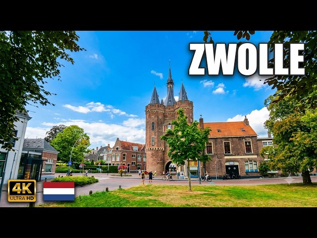 Zwolle Walking Tour | Historic Center, Hanseatic Heritage, Canals & Assendorp | 4K