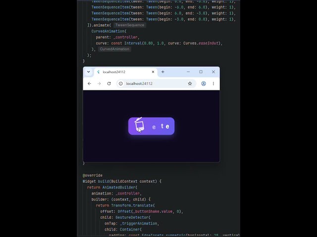 Flutter Micro-interactions: Animated Shake Button Tutorial #flutter #flutteranimation