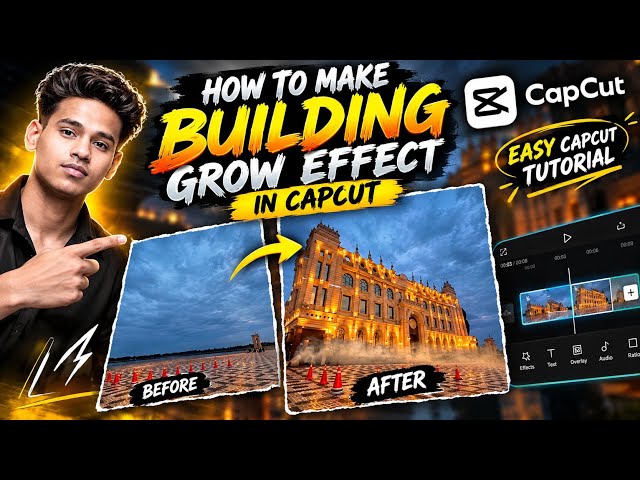 How to Make Building Grow Effect in CapCut 🔥 | Easy CapCut Tutorial