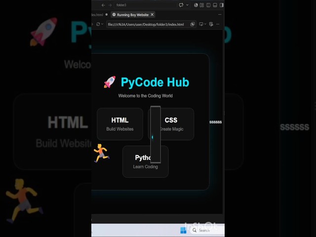 Built a Coding Website from Scratch 🚀💻 | PyCode Hub #shorts