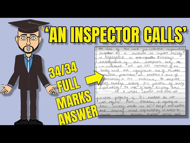 100% Full Marks Real Literature Exam Answer: 'An Inspector Calls'