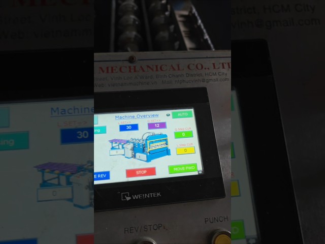 Reprogramming Roof Sheet Cramping machine both PLC and HMI #hmi #plc #automation #mitsubishi