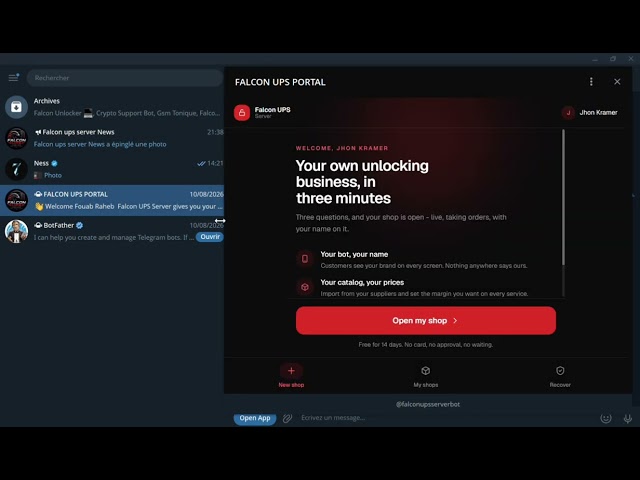 🦅 CREATE YOUR GSM STORE WITH FALCON UPS SERVER