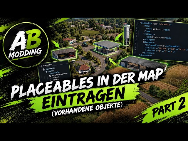 LS25 Mapping Tutorial: Adding Placeables | Part 2 | Productions
