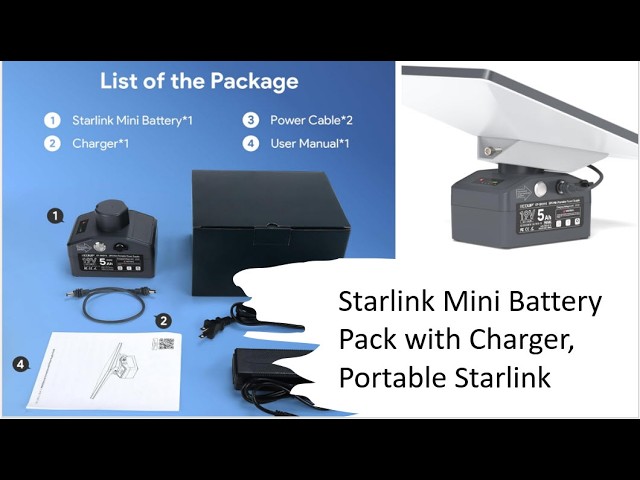 Testing Starlink Mini Battery Pack Charger Portable Starlink Battery 95Wh Power Supply