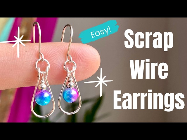 Turn Your Scrap Wire into Earrings! ✨ Easy DIY Wire Earring Tutorial