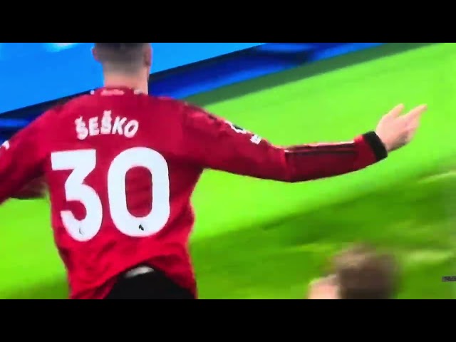 Manchester United continues to win Good goal by sesko 
