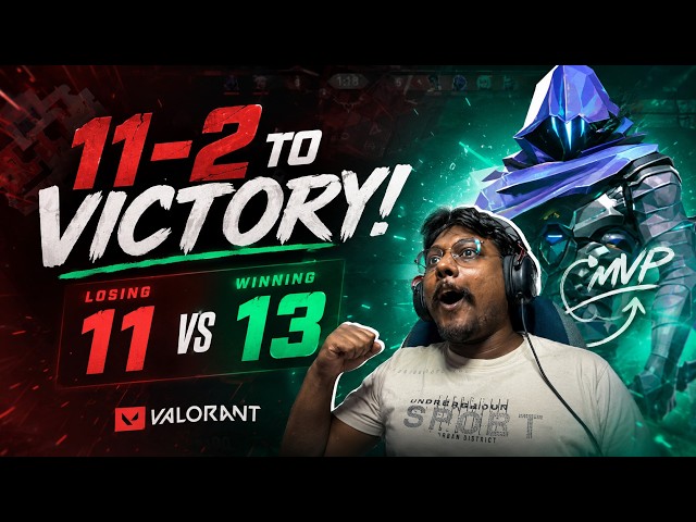We Came Back from 2-11... and WON?! 🤯 | Pakistani Valorant