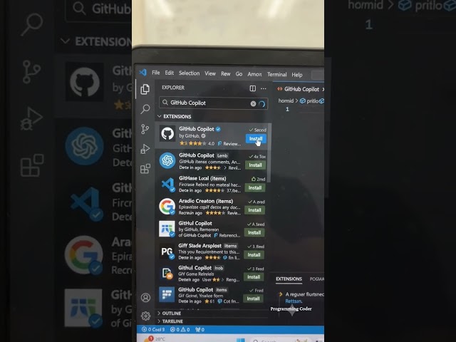 How to use github copilot in vs code