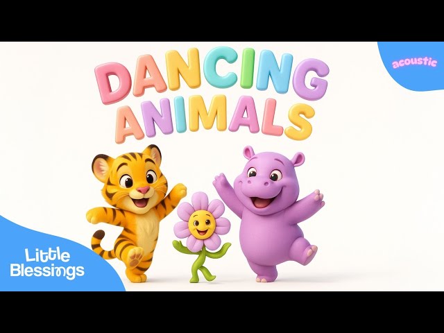 ✨ 1 Hour of Relaxing Acoustic Worship Songs | Dancing Animals | Christian Music for Kids & Parents