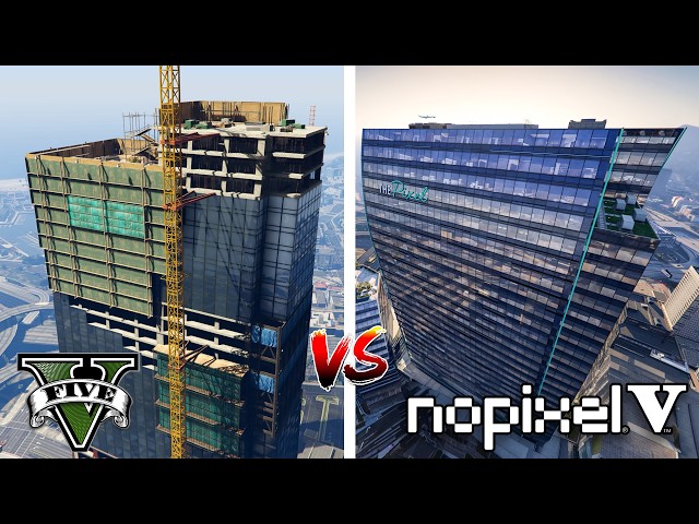 GTA 5 ONLINE VS NO PIXEL V (Comparison)