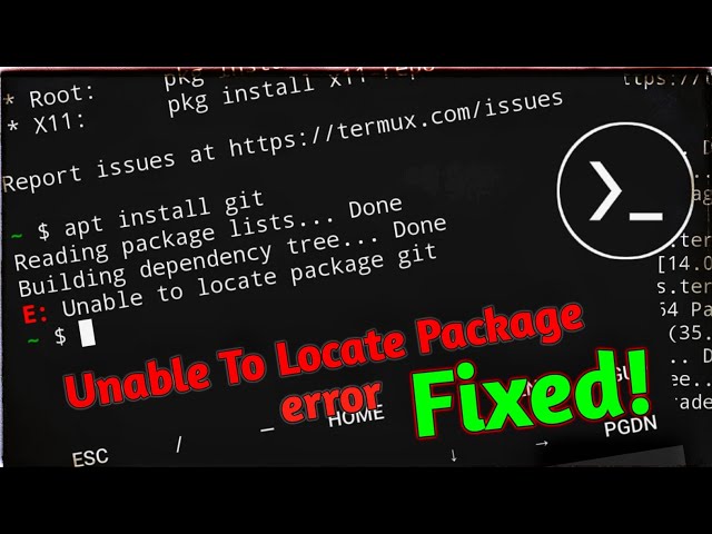 Unable To Locate Package In Termux Fixed !!