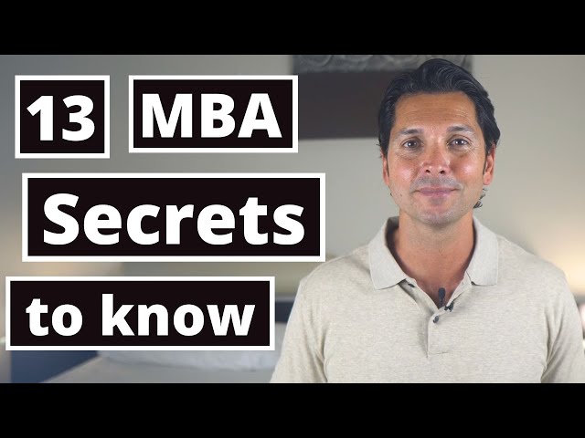 MBA Secrets They DON’T Tell You | 13 MBA Mistakes EVERY Student Makes - Don’t Let This Happen to You