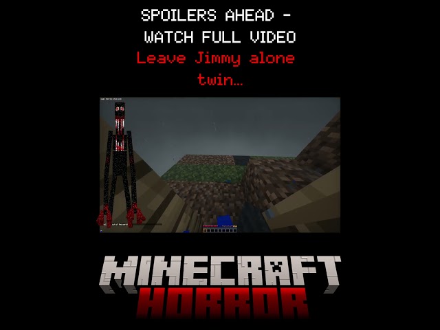 Leave the guy alone twin... #horror #minecraft #adventure