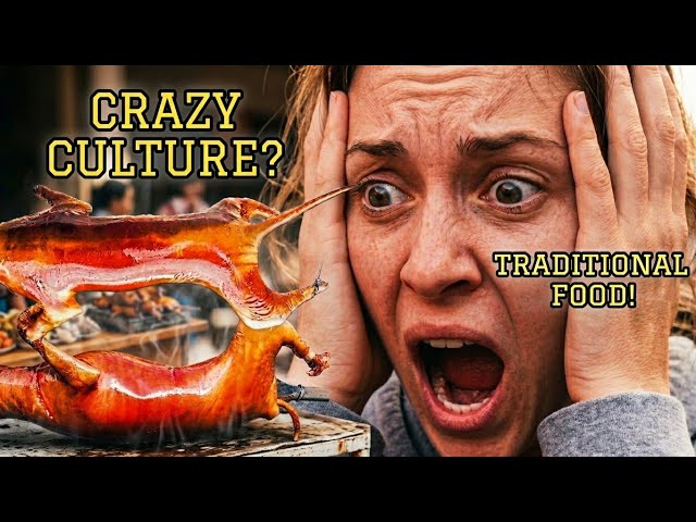 Dog meat! ​Crazy Culture or Cruelty? Roasted Whole Dog! Dog meat 