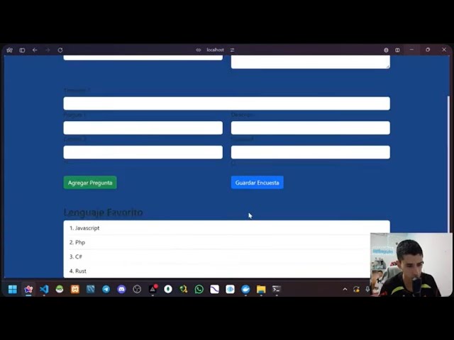 Formulario de Crear Encuestas en Angular con Bootstrap y Validaciones Reactivas