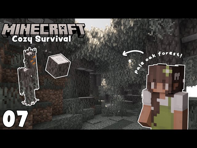 Exploring the Pale Garden | Cozy Minecraft Survival Let's Play - Ep. 07 🐝