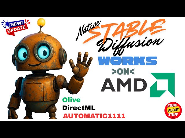 How to Run Stable Diffusion on AMD GPU | Automatic1111 + DirectML + Olive ONNX Conversion