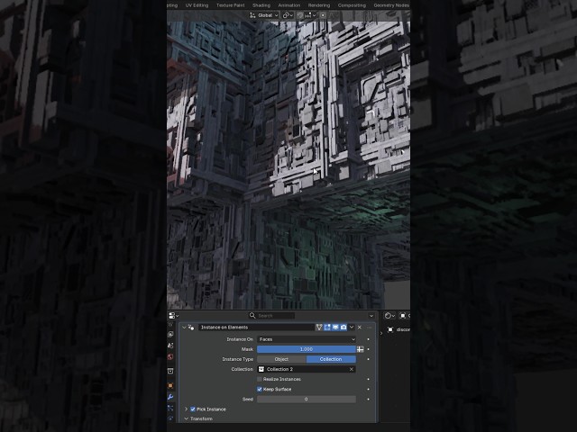 BLENDER 5.0 Easy Sci-Fi Structures #blender3d #scifi