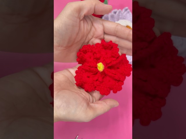Hibiscus crochet #crochet #shorts #flowercrochet