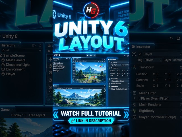 Unity 6 Layouts You NEED to Know! ⚡ #unitytutorial  #unity6 #unity2d #unity #unitybeginner