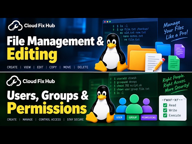 Linux Files, Users, Groups & Permissions Tutorial | CLOUDFIXHUB
