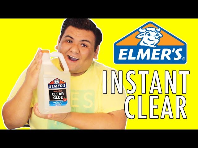 INSTANT CLEAR SLIME WITH NEW ELMER'S CLEAR GLUE GALLON!!!